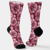 rosa mehrfarbiges Muster Socken (Gewinkelt)