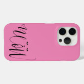 Rosa Meow Cat Case-Mate iPhone Hülle (Rückseite (Horizontal))