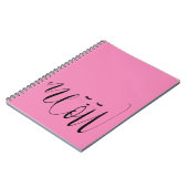 Rosa Meow Cat Notizblock (Linke Seite)