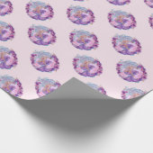 Rosa Mermaid einzigartig Geschenkpapier (Ecke)