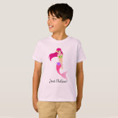 Rosa Mermaid T-Shirt (Vorne ganz)