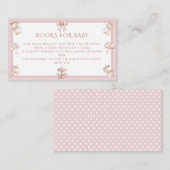 Rosa Merry Go Round Books for Baby Shooting Begleitkarte (Vorne/Hinten)