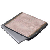 Rosa Merry-Go-Round Pferde Laptopschutzhülle (Vorne Knopf)