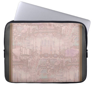 Rosa Merry-Go-Round Pferde Laptopschutzhülle