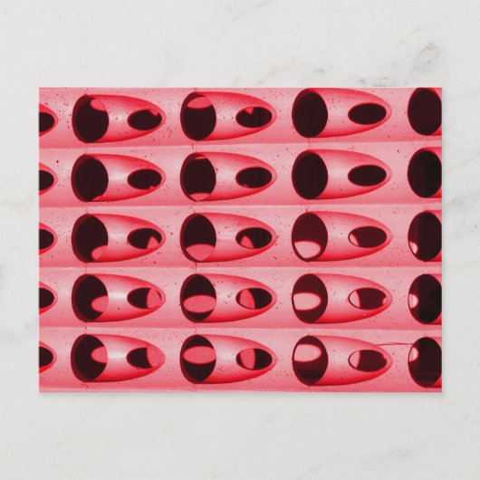 rosa Metall Postkarte (Vorderseite)