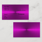 Rosa Metall Visitenkarte (Vorne/Hinten)