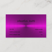 Rosa Metall Visitenkarte (Rückseite)