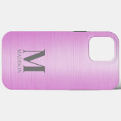 rosa Metallic Personalisiert Case-Mate iPhone Hülle (Rückseite (Horizontal))