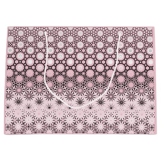 rosa Metamorphose-Design Große Geschenktüte (Vorderseite)