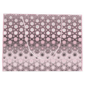 rosa Metamorphose-Design Große Geschenktüte (Rückseite)