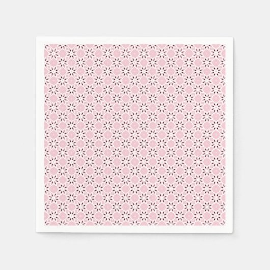 rosa Metamorphose-Design Serviette (Vorderseite)