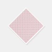 rosa Metamorphose-Design Serviette (Ecke)