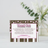 Rosa Metro Postkarte (Stehend Vorderseite)