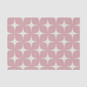 Rosa Mid Century Modern Boho Geometrisch Elegant Seidenpapier