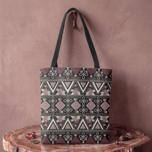 Rosa Midnight-Folk-Art  Tasche