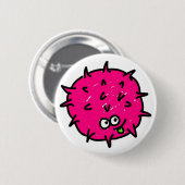 Rosa Mikrobe Button (Vorne & Hinten)