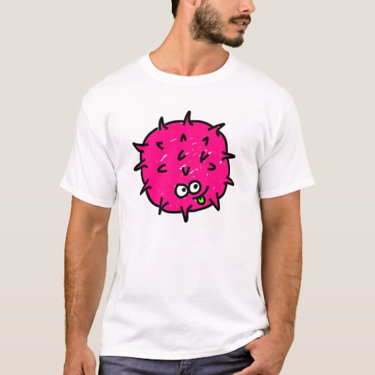 Rosa Mikrobe T-Shirt (Vorderseite)