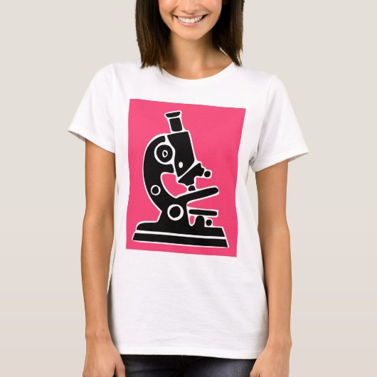 Rosa Mikroskop T-Shirt (Vorderseite)