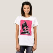 Rosa Mikroskop T-Shirt (Vorne ganz)