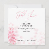 Rosa Mimosas Bridal Dusche Einladung (Vorderseite)