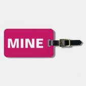 Rosa Mine Gepäckanhänger (Vorderseite horizontal)