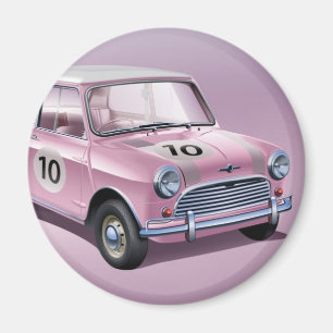 Rosa Mini Coopers S1 Magnet