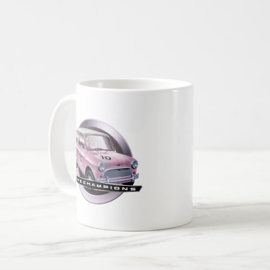 Rosa Mini Coopers S Kaffeetasse (Vorderseite Links)