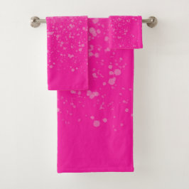 Rosa Minimalismus Badhandtuch Set