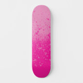 Rosa Minimalismus Skateboard (Vorderseite)