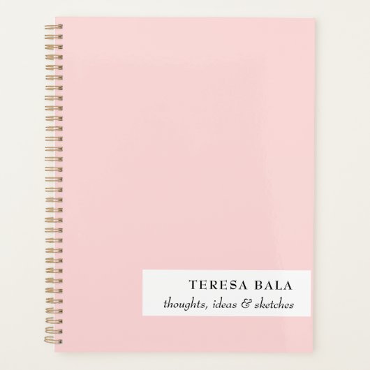Rosa Minimalist 2026 Design Planer (Vorderseite)