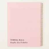 Rosa Minimalist 2026 Design Planer (Rückseite)