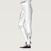 Rosa Minimalist Line Art Leggings (Links)