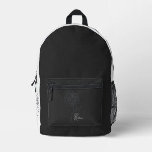Rosa Minimalistische Linien Kunst Tasche