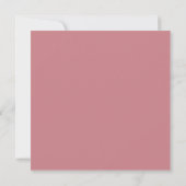 Rosa Minimalistische Moderne Hochzeit Save The Date (Rückseite)