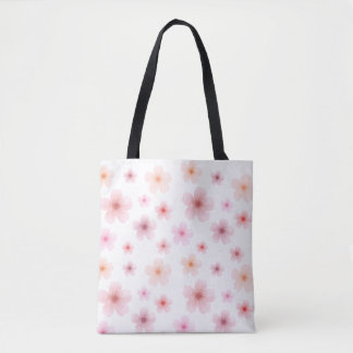 Rosa minimalistischer Blumen-Totebeutel Tasche