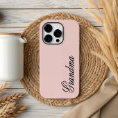 Rosa Minimalistischer Individuelle Name Telefonzel Case-Mate iPhone Hülle