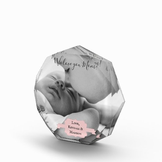 Rosa Minimalistisches Foto Muttertag (Rechts)