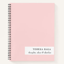 Rosa minimalistisches Modernes Design Notizblock