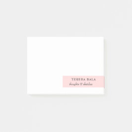 Rosa Minimalistisches Modernes Design Post-it Klebezettel