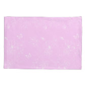 Rosa Minimalistisches Muster Modernes, Abstraktes Kissenbezug (Rückseite)