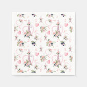 Rosa Minimalistisches Pariser Party Napkins Serviette (Vorderseite)