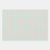 Rosa/Mint Feiertags-Geschenkpapierbögen Geschenkpapier Set (Vorderseite 2)
