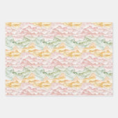 Rosa Mint Gelbe Piñata Schmetterlinge Geburtstag Geschenkpapier Set (Vorderseite 2)