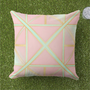 Rosa Mint Gold Luxus-Trend-Kollektion Kissen