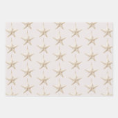 Rosa Mint Grün Stern Ornamente Weihnachten Geschenkpapier Set (Vorderseite)