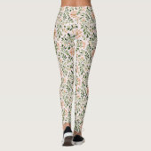 Rosa Mintgrün Schmetterling Leggings (Rückseite)