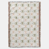 Rosa Mintgrüne Schmetterlinge Decke (Vorderseite Vertikal)