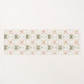 Rosa Mintgrüne Schmetterlinge  Yogamatte (Vorderseite (Horizontal))