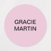 Rosa Minzgelbe Aquamarine Koralle Etiketten (Design 1)