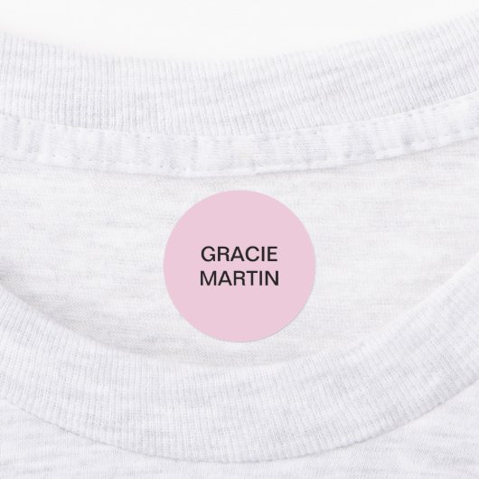 Rosa Minzgelbe Kinder mit Eisen auf dem Namen Etiketten (Befestigt)